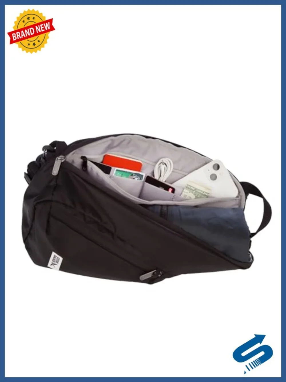 RFID-Blocking Travel Sling Bag | Lightweight Security Crossbody | Adjustable